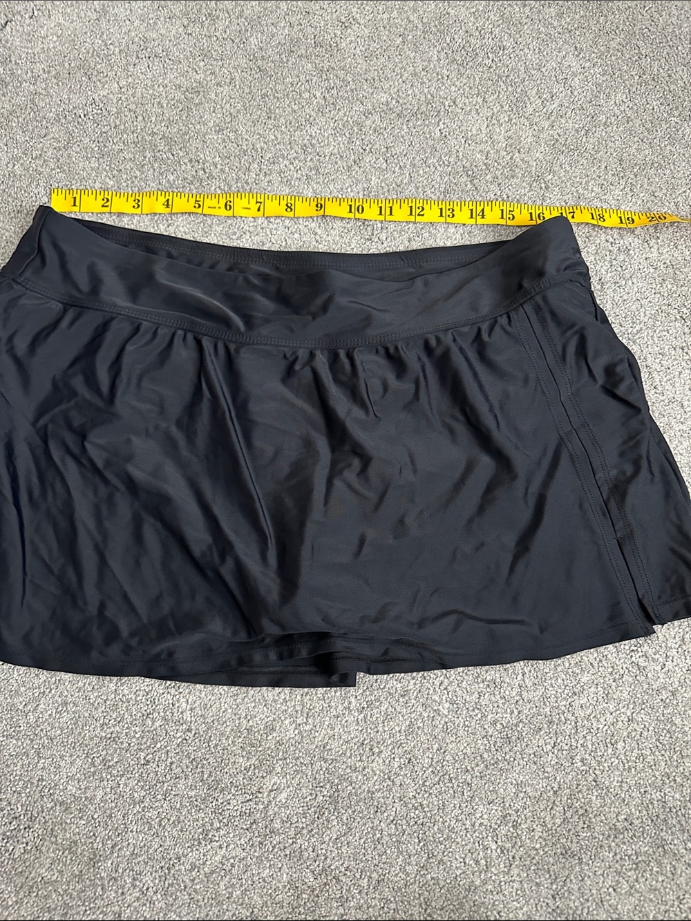croft & barrow Black Swim Skort size L
